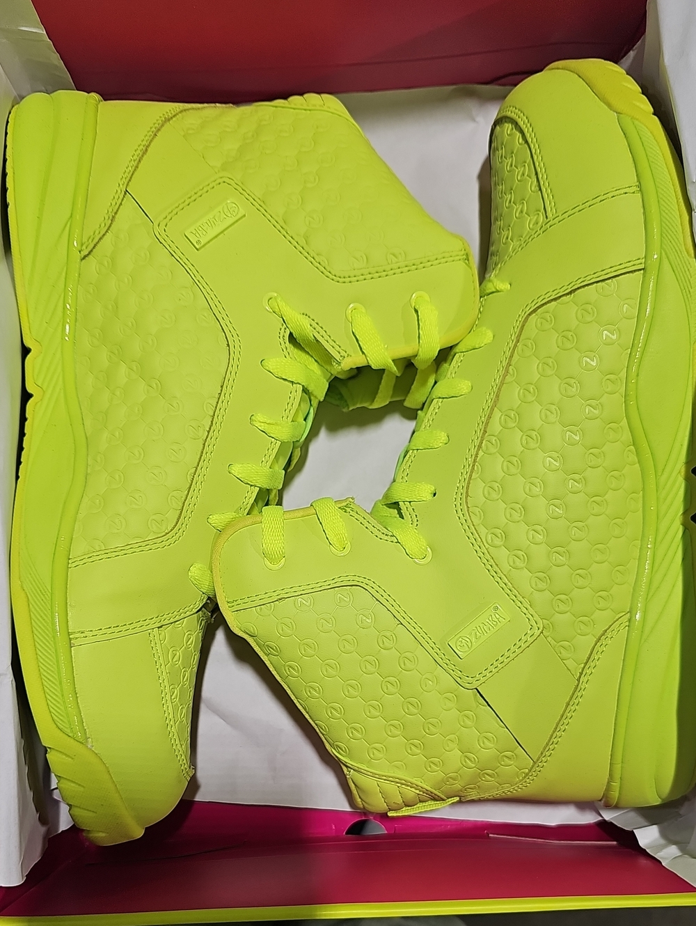 Zumba Energy Boss - High-Top Sneakers in Neon Green